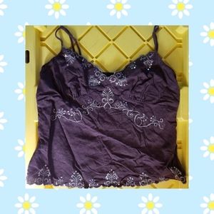 MKM cami top beautiful gold embroidery (large)